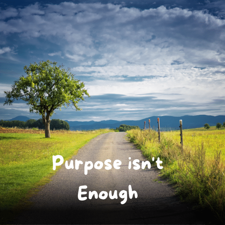WHy Purpose Isn’t Enough